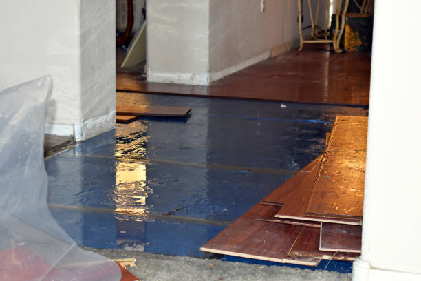 Professional Flood Damage Repair technician working in Uxbridge, MA
